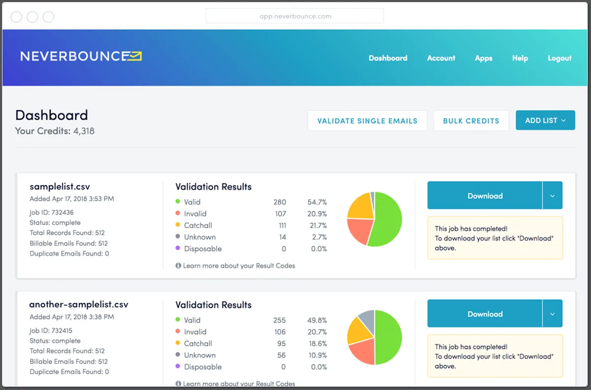 NeverBounce : avis des utilisateurs, avantages & inconvénients de ce logiciel de vérification d'adresses email NeverBounce : avis des utilisateurs, avantages & inconvénients de ce logiciel de vérification d'adresses email