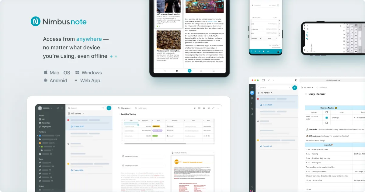 Nimbus Note : avis des utilisateurs, avantages & inconvénients de ce logiciel de digital workplace Nimbus Note : avis des utilisateurs, avantages & inconvénients de ce logiciel de digital workplace