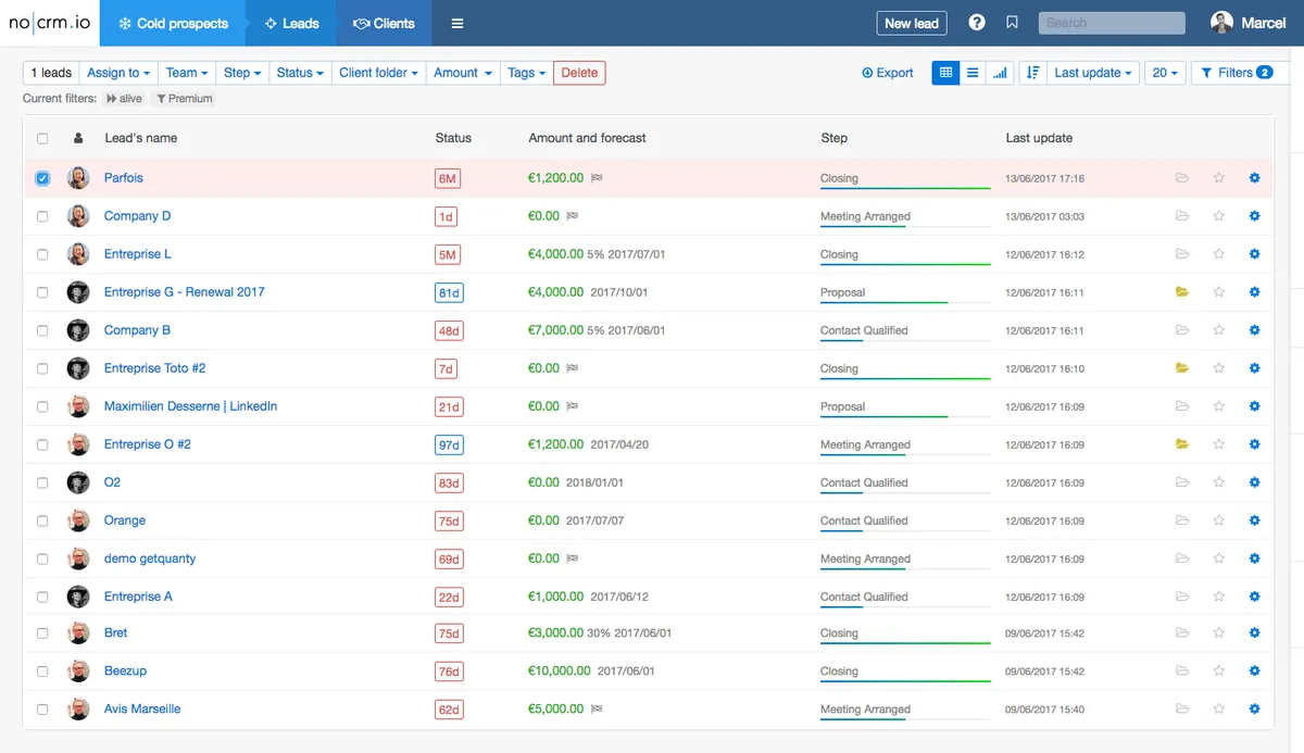 noCRM.io : avis des utilisateurs, avantages & inconvénients de ce logiciel CRM noCRM.io : avis des utilisateurs, avantages & inconvénients de ce logiciel CRM
