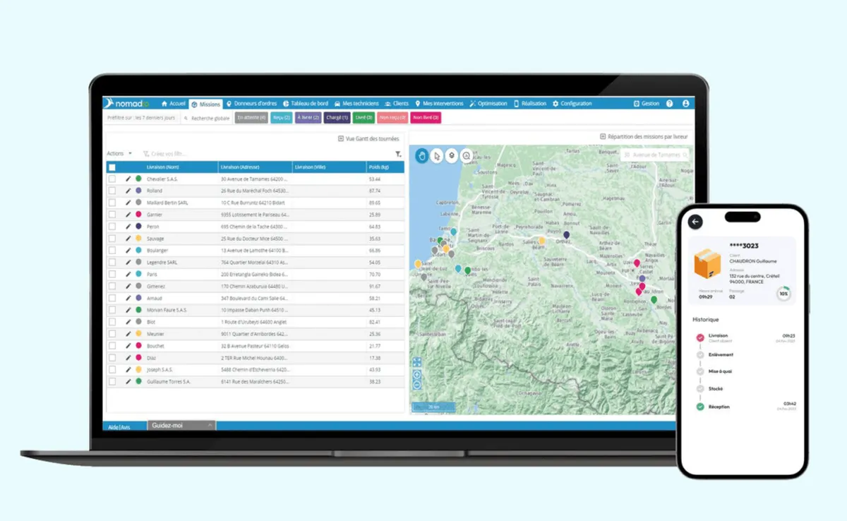 Nomadia Delivery : avis des utilisateurs, avantages & inconvénients de ce logiciel de gestion des interventions et tournées sur le terrain Nomadia Delivery : avis des utilisateurs, avantages & inconvénients de ce logiciel de gestion des interventions et tournées sur le terrain
