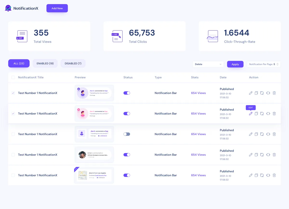 Notificationx : avis des utilisateurs, avantages & inconvénients de ce logiciel de notifications push
