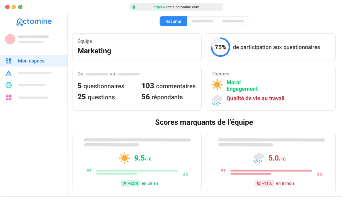 Octomine : avis des utilisateurs, avantages & inconvénients de ce logiciel d'engagement collaborateur