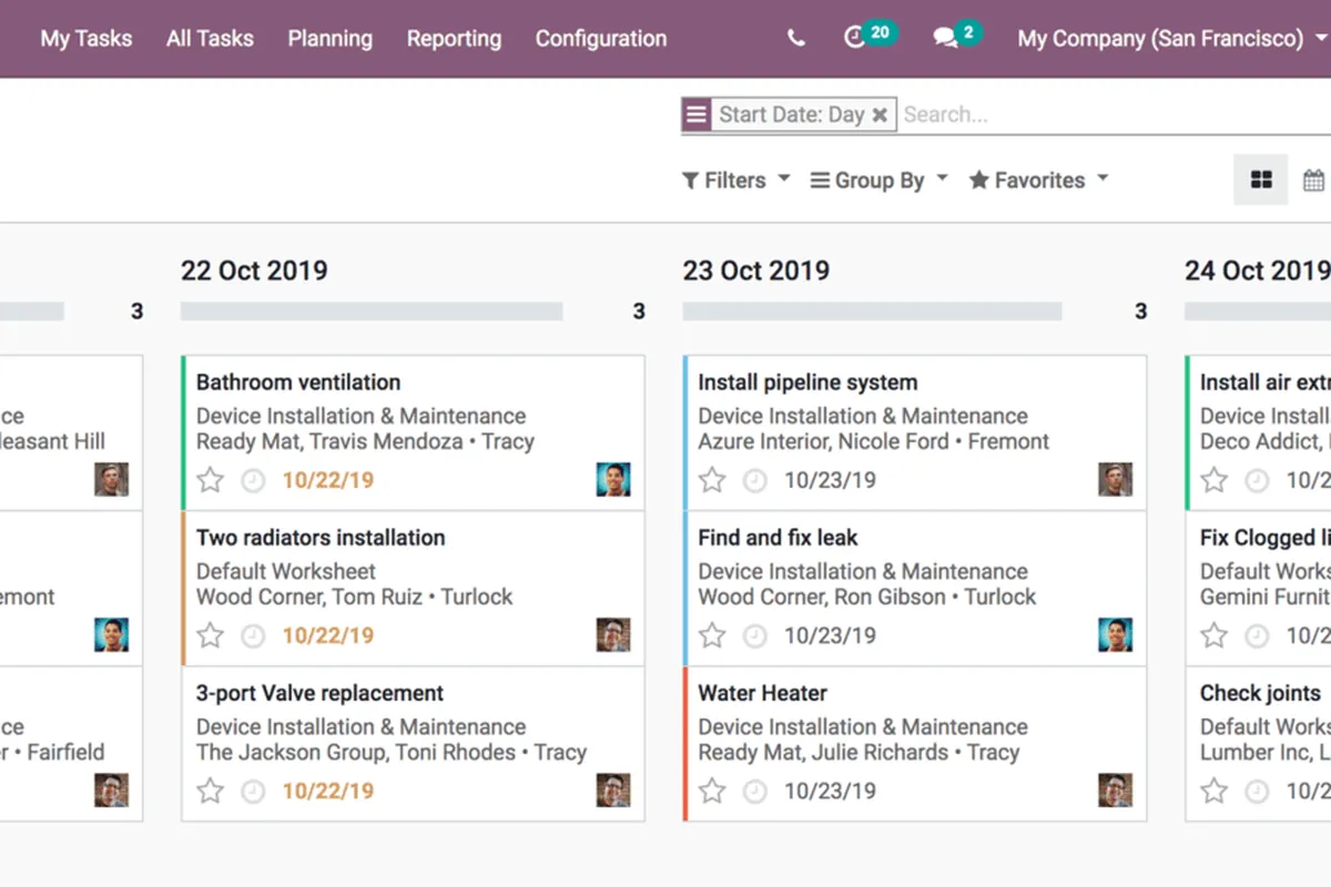 Odoo Field Service : avis des utilisateurs, avantages & inconvénients de ce logiciel de gestion des interventions et tournées sur le terrain Odoo Field Service : avis des utilisateurs, avantages & inconvénients de ce logiciel de gestion des interventions et tournées sur le terrain