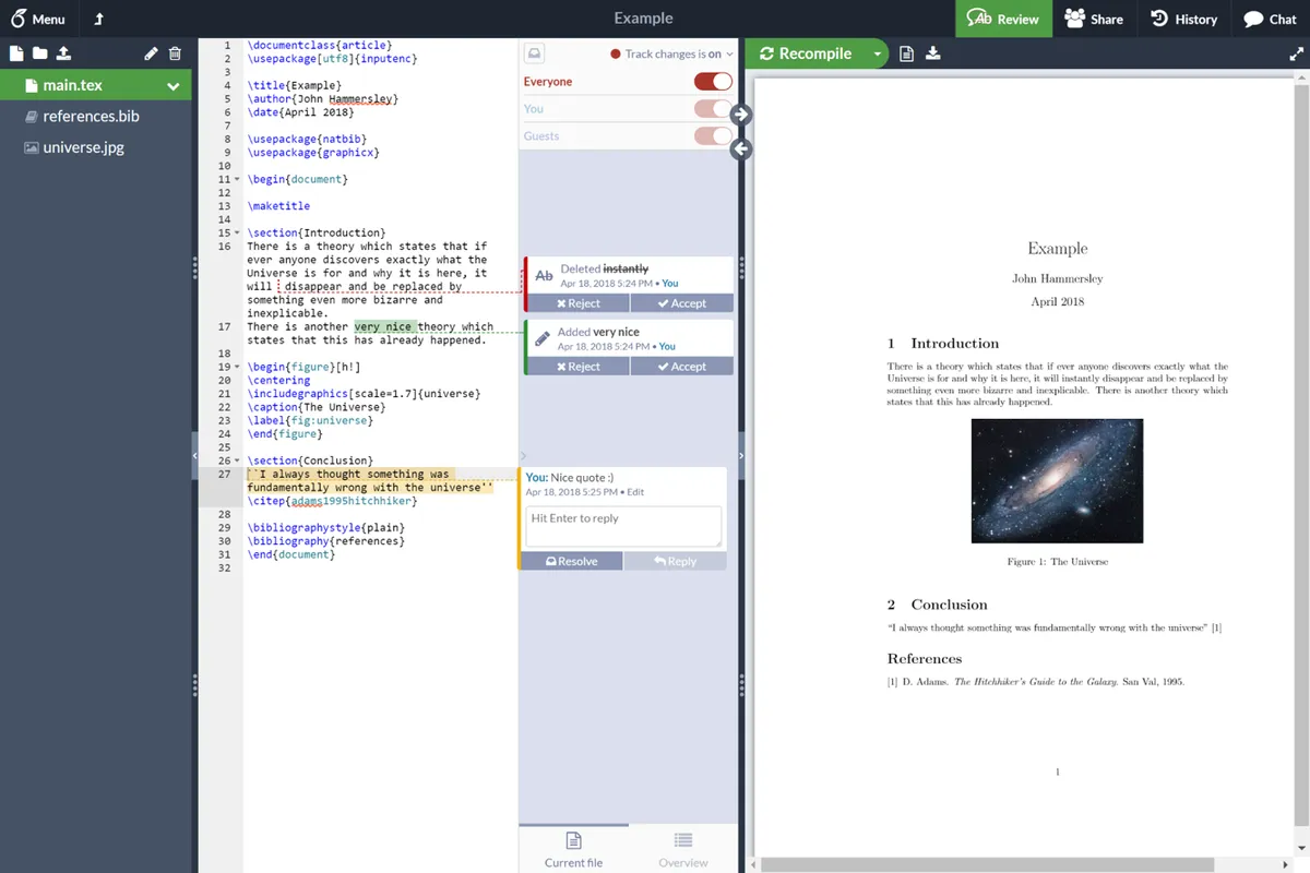 Overleaf : avis des utilisateurs, avantages & inconvénients de ce logiciel de gestion de contenu collaboratif Overleaf : avis des utilisateurs, avantages & inconvénients de ce logiciel de gestion de contenu collaboratif