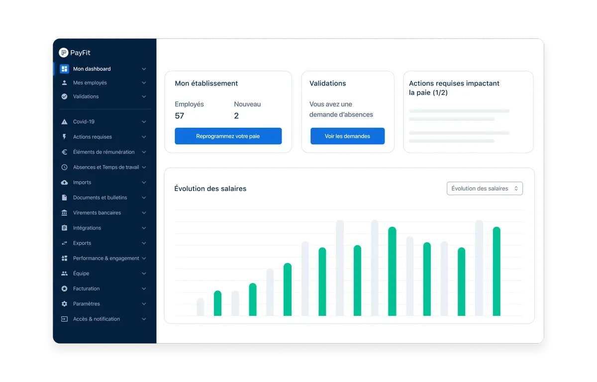 PayFit : Interface gestion de la paie