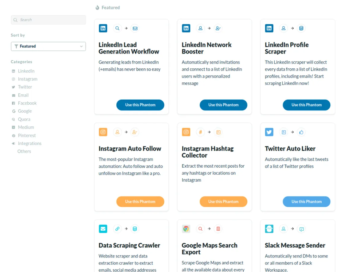 Phantombuster : avis des utilisateurs, avantages & inconvénients de ce logiciel de génération de leads Phantombuster : avis des utilisateurs, avantages & inconvénients de ce logiciel de génération de leads