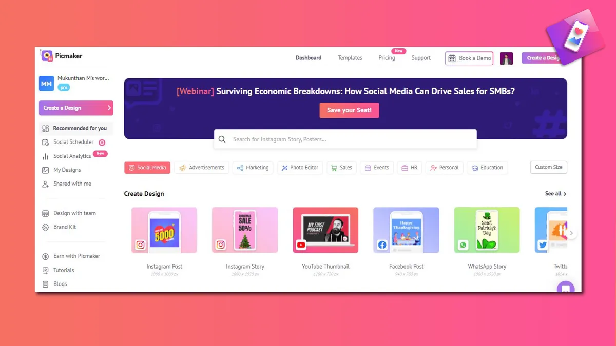 Picmaker : avis des utilisateurs, avantages & inconvénients de ce logiciel d'analyse des réseaux sociaux Picmaker : avis des utilisateurs, avantages & inconvénients de ce logiciel d'analyse des réseaux sociaux