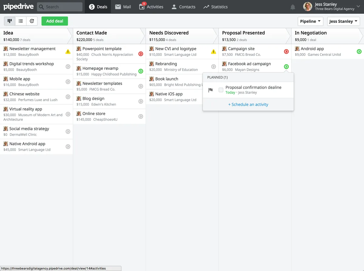 Pipedrive : avis des utilisateurs, avantages & inconvénients de ce logiciel CRM