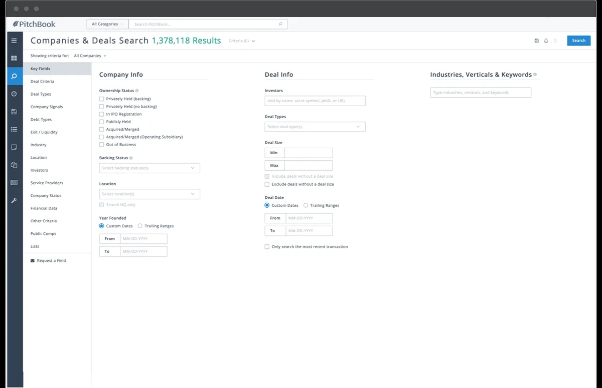 PitchBook : avis des utilisateurs, avantages & inconvénients de ce logiciel pour services financiers PitchBook : avis des utilisateurs, avantages & inconvénients de ce logiciel pour services financiers