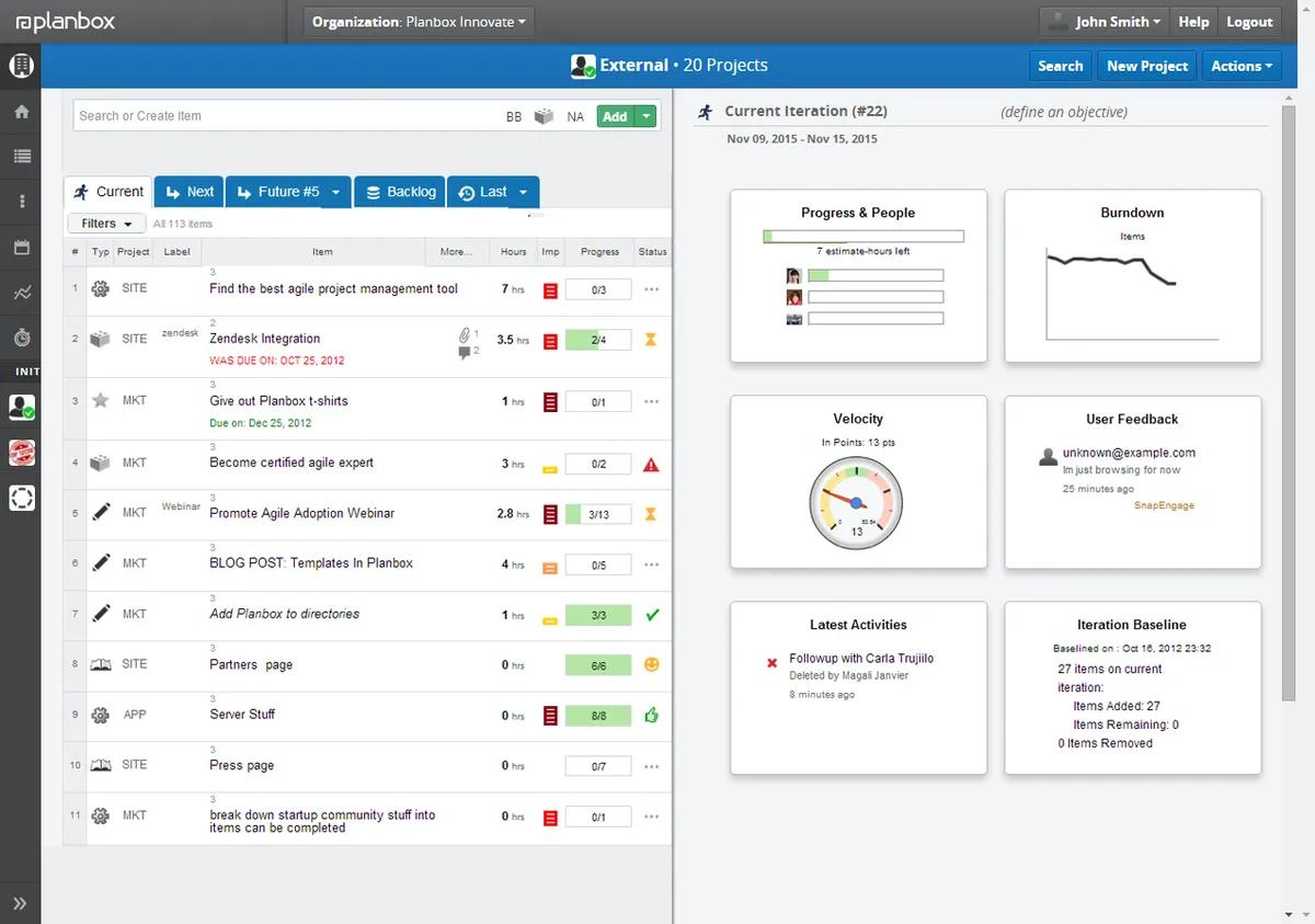 Planbox : avis des utilisateurs, avantages & inconvénients de ce logiciel de brainstorming