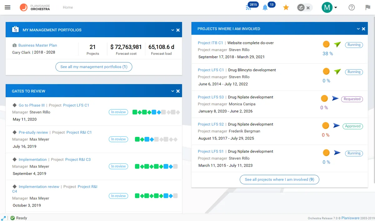 Planisware Orchestra : avis des utilisateurs, avantages & inconvénients de ce logiciel de gestion de portefeuille de projets Planisware Orchestra : avis des utilisateurs, avantages & inconvénients de ce logiciel de gestion de portefeuille de projets