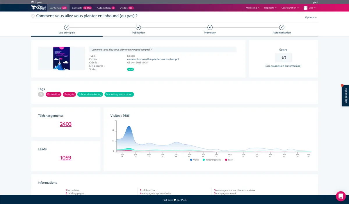 Plezi : avis des utilisateurs, avantages & inconvénients de ce logiciel de marketing automation Plezi : avis des utilisateurs, avantages & inconvénients de ce logiciel de marketing automation