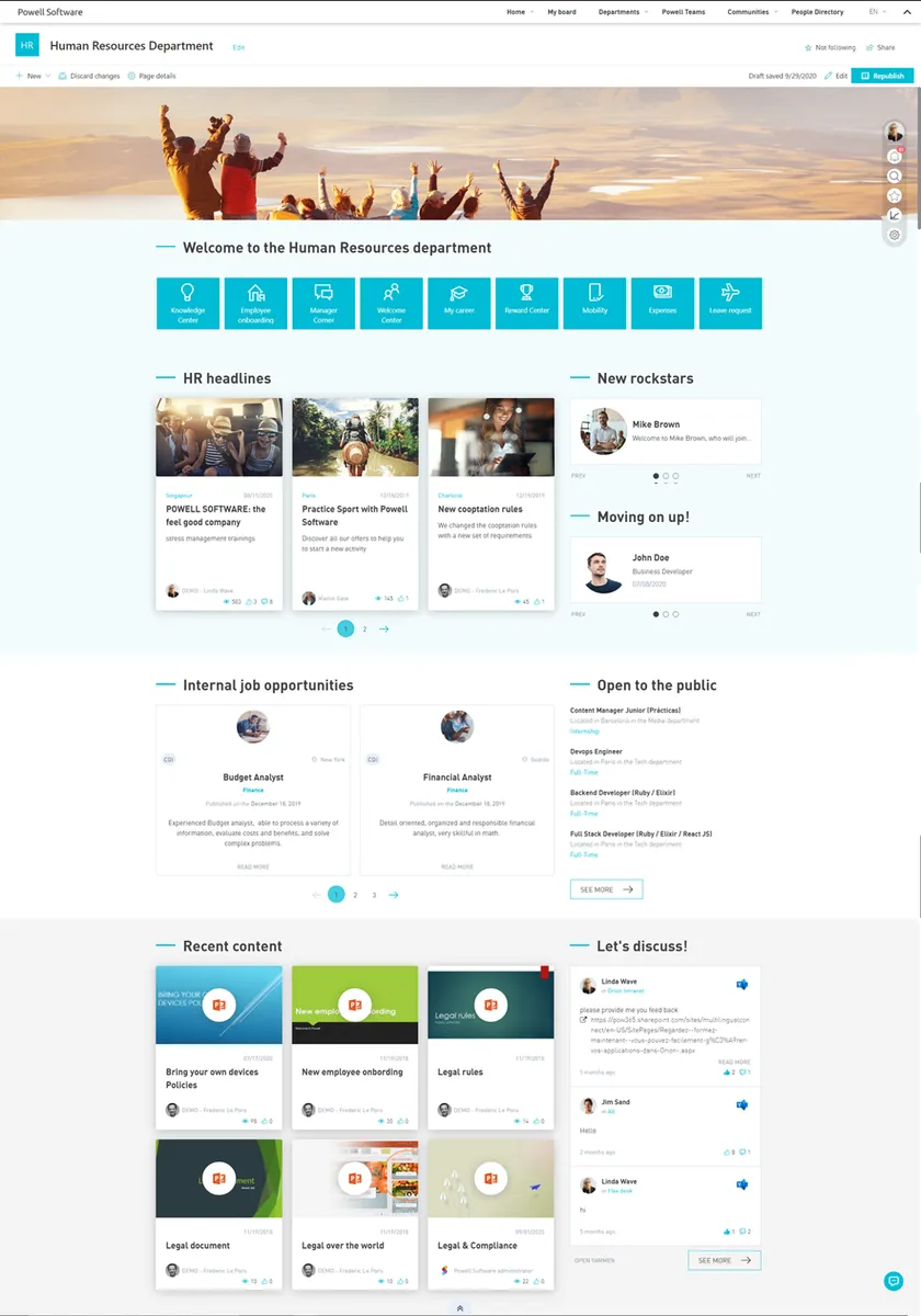 Powell Software : avis des utilisateurs, avantages & inconvénients de ce logiciel Intranet / Extranet Powell Software : avis des utilisateurs, avantages & inconvénients de ce logiciel Intranet / Extranet