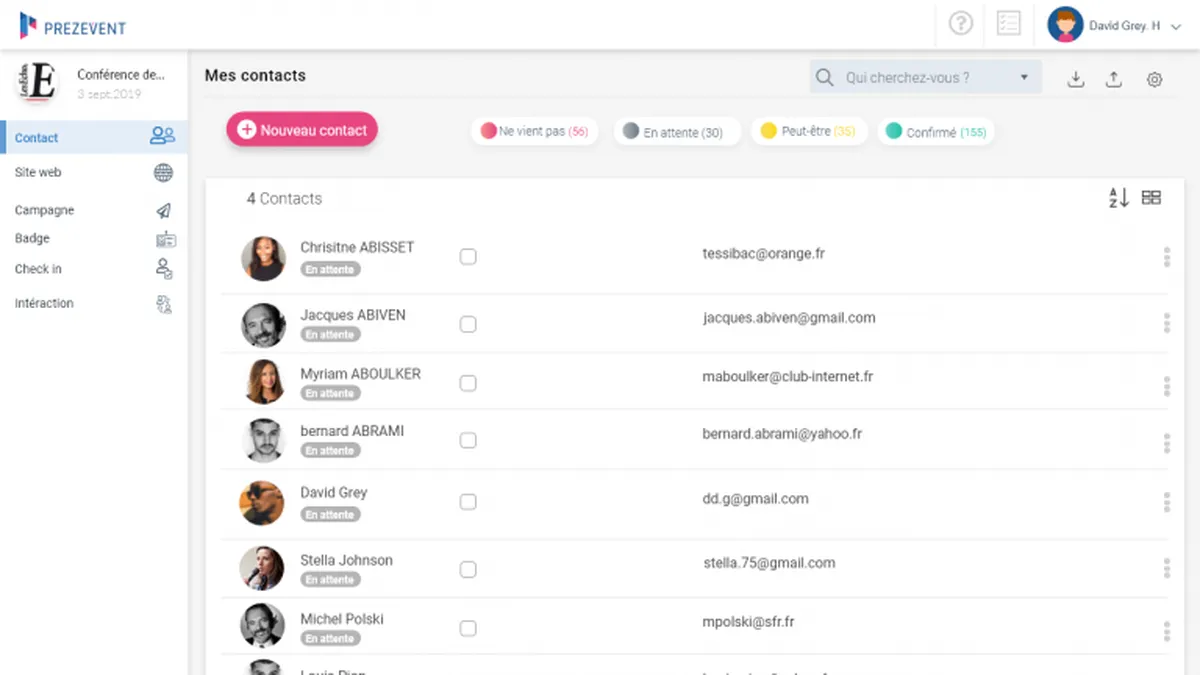 Prezevent : avis des utilisateurs, avantages & inconvénients de ce logiciel de gestion d'événements