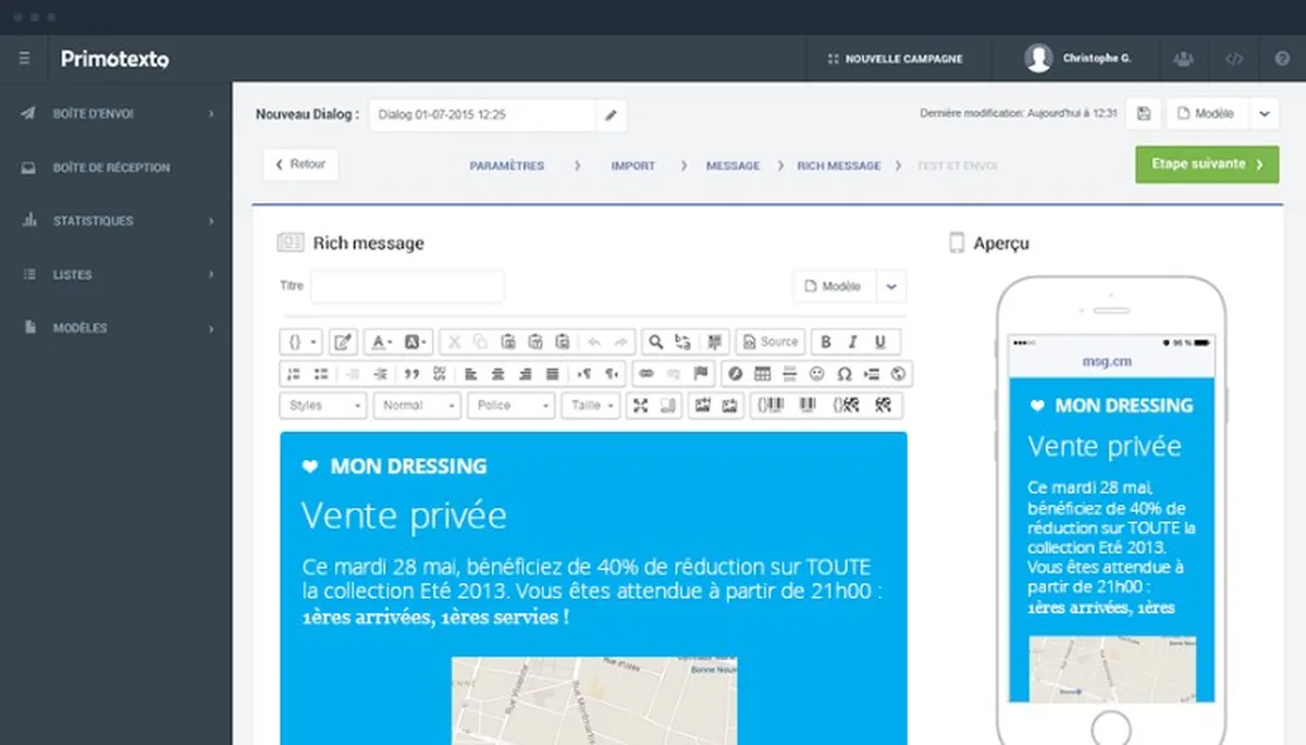 Primotexto : avis des utilisateurs, avantages & inconvénients de ce logiciel d'envoi de SMS marketing Primotexto : avis des utilisateurs, avantages & inconvénients de ce logiciel d'envoi de SMS marketing