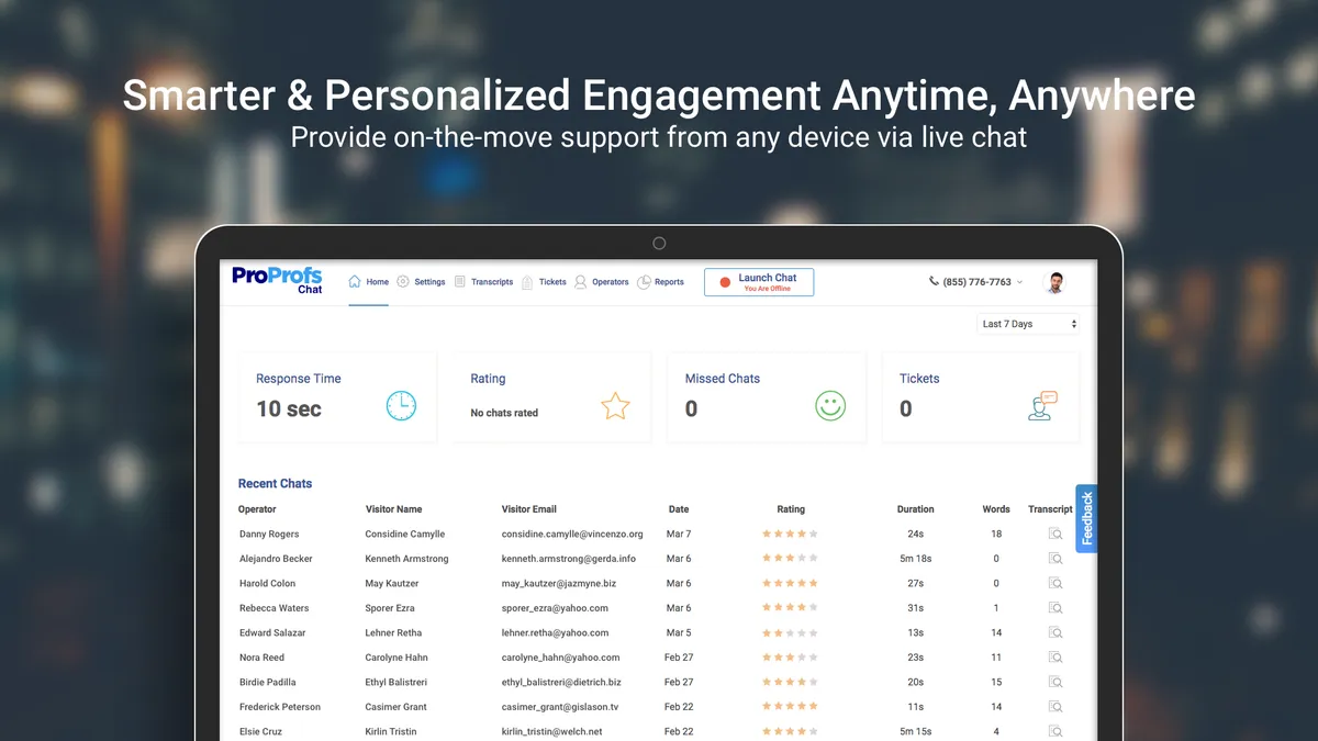 ProProfs Chat : avis des utilisateurs, avantages & inconvénients de ce logiciel de messagerie instantanée / live chat ProProfs Chat : avis des utilisateurs, avantages & inconvénients de ce logiciel de messagerie instantanée / live chat