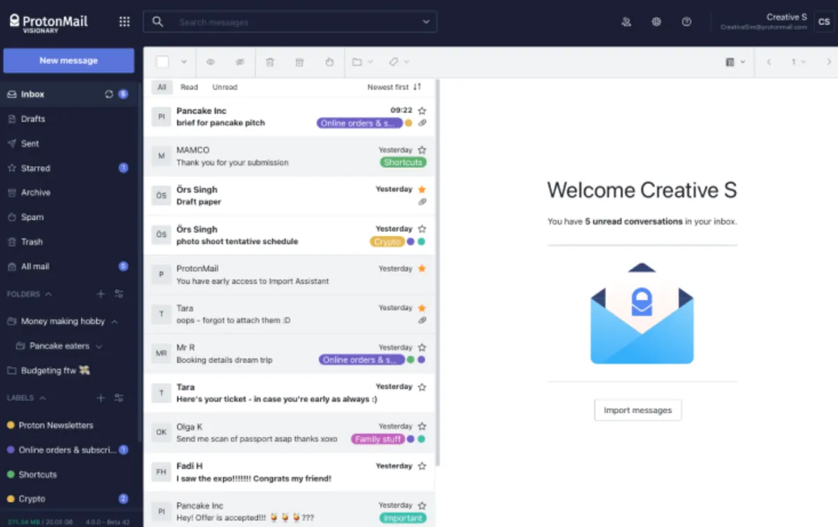 Proton Mail : avis des utilisateurs, avantages & inconvénients de cette messagerie électronique / Webmail Proton Mail : avis des utilisateurs, avantages & inconvénients de cette messagerie électronique / Webmail