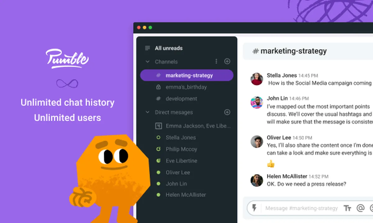 Pumble : avis des utilisateurs, avantages & inconvénients de ce logiciel de communication d'équipe Pumble : avis des utilisateurs, avantages & inconvénients de ce logiciel de communication d'équipe