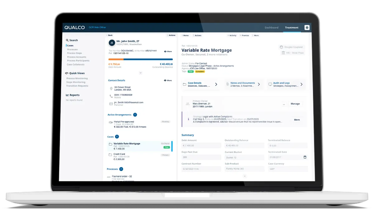 QUALCO Collections & Recoveries : avis des utilisateurs, avantages & inconvénients de ce logiciel de recouvrement de créances / impayés