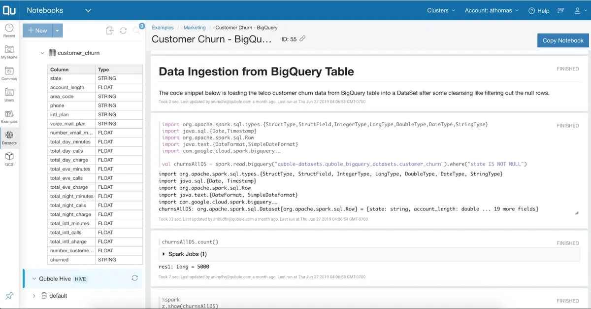 Qubole : avis des utilisateurs, avantages & inconvénients de ce logiciel Big Data Qubole : avis des utilisateurs, avantages & inconvénients de ce logiciel Big Data