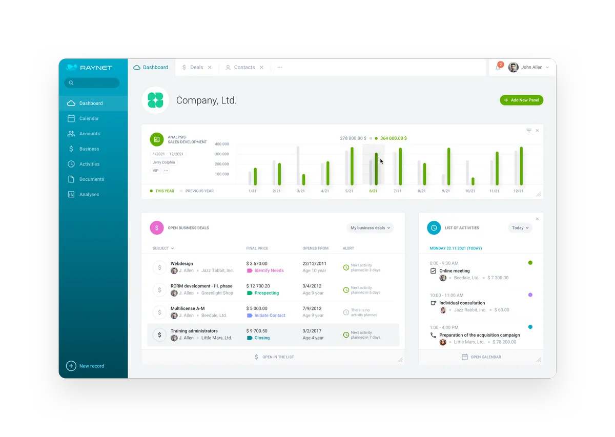 Raynet CRM : avis des utilisateurs, avantages & inconvénients de ce logiciel de tableau de bord Raynet CRM : avis des utilisateurs, avantages & inconvénients de ce logiciel de tableau de bord