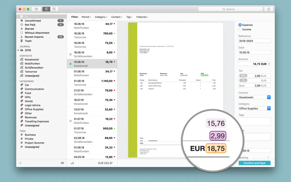 Receipts : avis des utilisateurs, avantages & inconvénients de ce logiciel de notes de frais / dépenses professionnelles Receipts : avis des utilisateurs, avantages & inconvénients de ce logiciel de notes de frais / dépenses professionnelles
