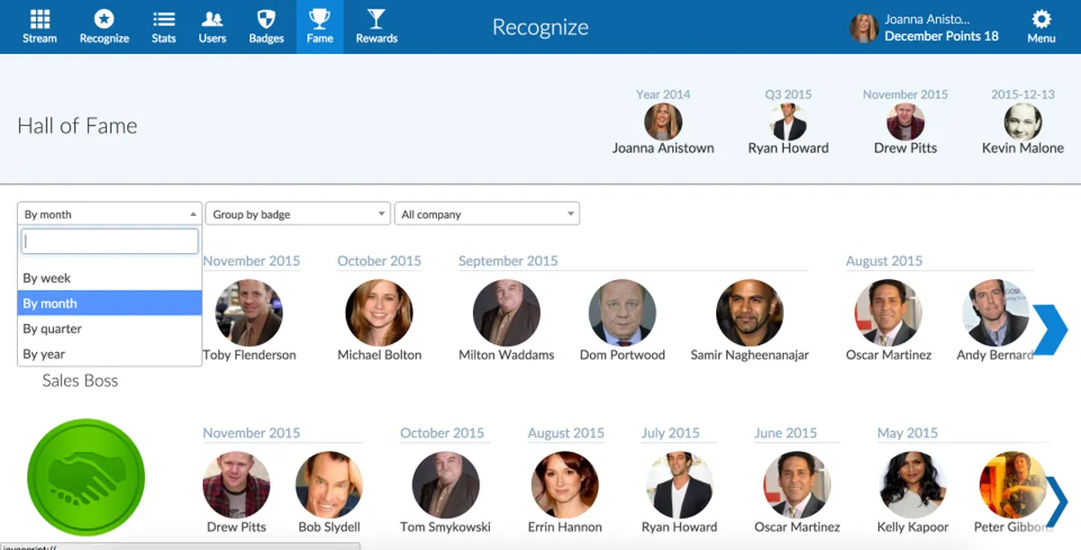 Recognize : avis des utilisateurs, avantages & inconvénients de ce logiciel d'engagement collaborateur Recognize : avis des utilisateurs, avantages & inconvénients de ce logiciel d'engagement collaborateur