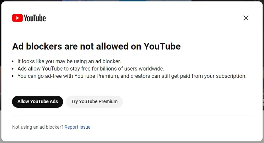 regarder youtube sans pub adblockers