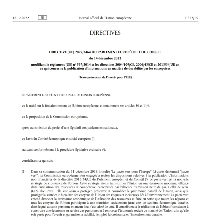 reglementation csrd reglementation csrd