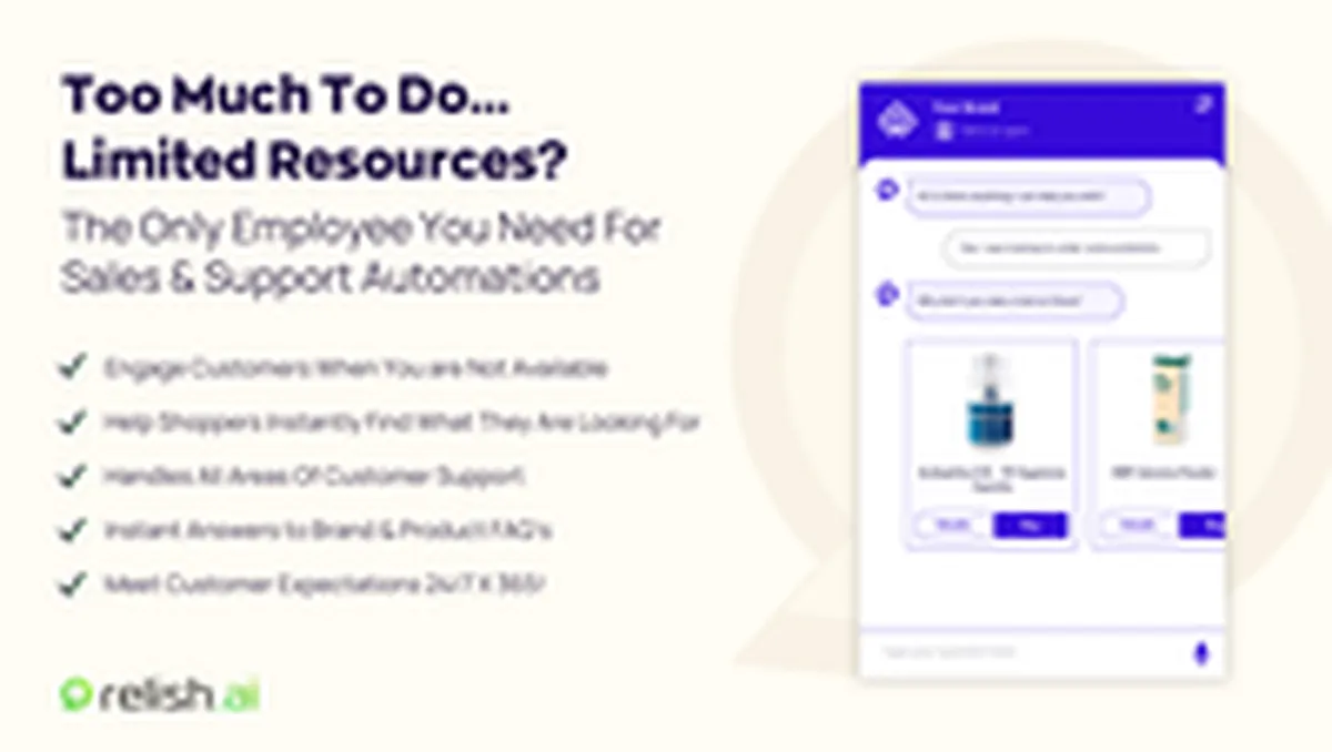 Relish AI : avis des utilisateurs, avantages & inconvénients de ce logiciel de Chatbot IA / Agent IA Relish AI : avis des utilisateurs, avantages & inconvénients de ce logiciel de Chatbot IA / Agent IA