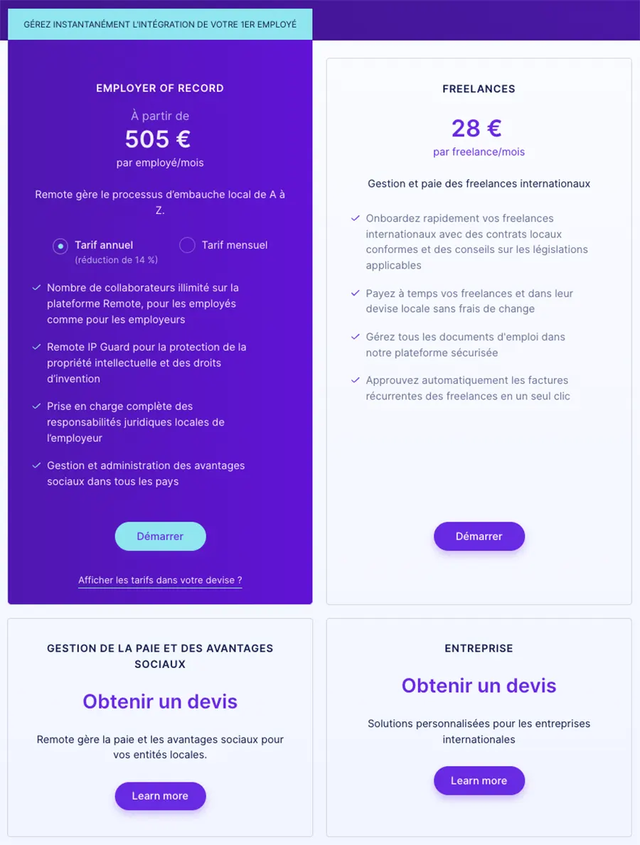 remote prix