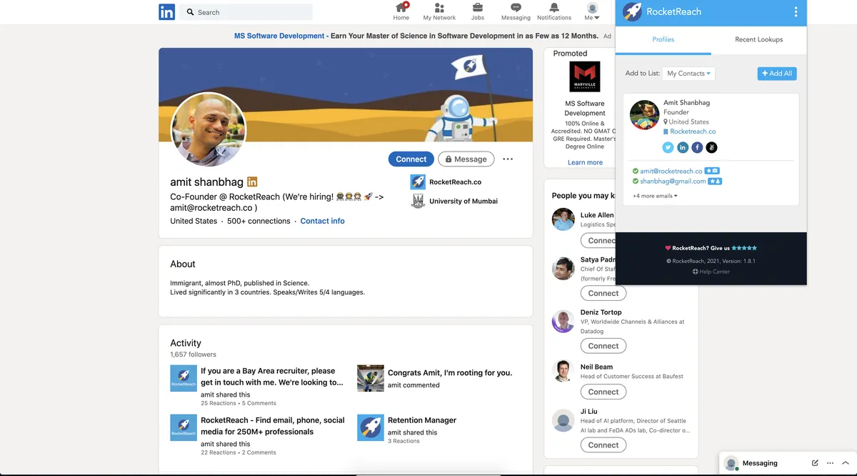 RocketReach : avis des utilisateurs, avantages & inconvénients de ce logiciel de capture de leads RocketReach : avis des utilisateurs, avantages & inconvénients de ce logiciel de capture de leads