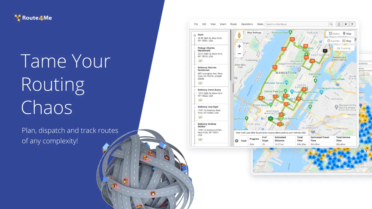 Route4Me : avis des utilisateurs, avantages & inconvénients de ce logiciel de livraison du dernier kilomètre