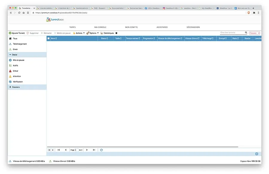 seedbox interface seedbox interface