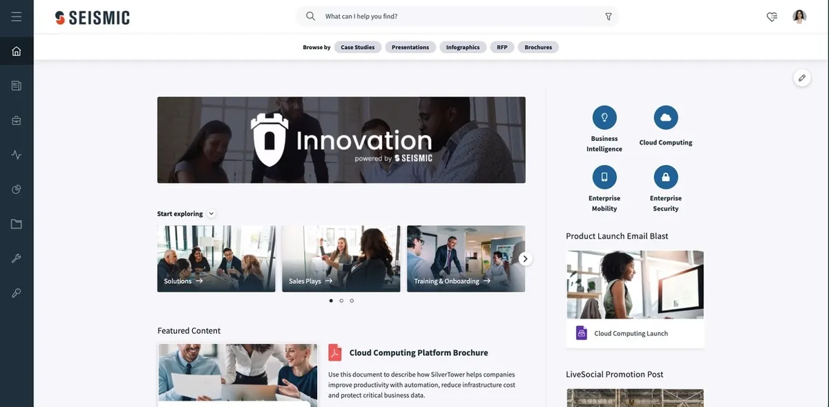 Seismic : avis des utilisateurs, avantages & inconvénients de ce logiciel d'activation des ventes Seismic : avis des utilisateurs, avantages & inconvénients de ce logiciel d'activation des ventes