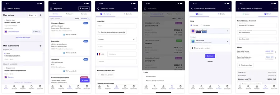 Sellsy Facturation & Gestion : application mobile