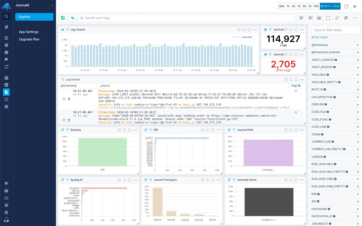 Sematext Cloud : avis des utilisateurs, avantages & inconvénients de ce logiciel de gestion des logs Sematext Cloud : avis des utilisateurs, avantages & inconvénients de ce logiciel de gestion des logs