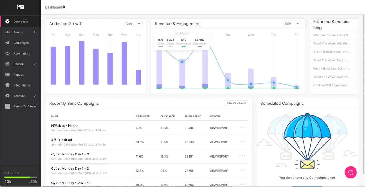 Sendlane : avis des utilisateurs, avantages & inconvénients de ce logiciel d'emailing / newsletters Sendlane : avis des utilisateurs, avantages & inconvénients de ce logiciel d'emailing / newsletters