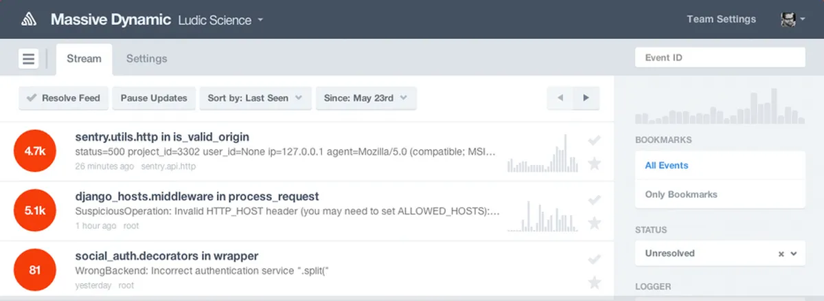 Sentry : avis des utilisateurs, avantages & inconvénients de ce logiciel de bug tracking / débogage Sentry : avis des utilisateurs, avantages & inconvénients de ce logiciel de bug tracking / débogage