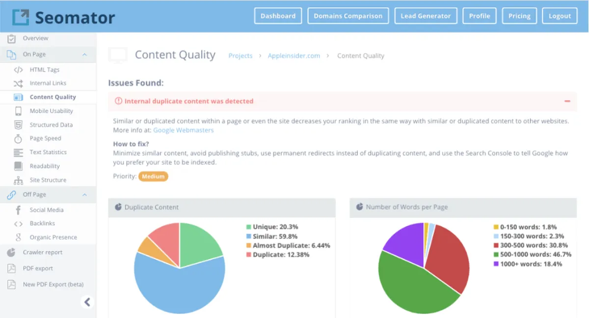 Seomator : avis des utilisateurs, avantages & inconvénients de ce logiciel d'audit SEO / ranking / SERP Seomator : avis des utilisateurs, avantages & inconvénients de ce logiciel d'audit SEO / ranking / SERP