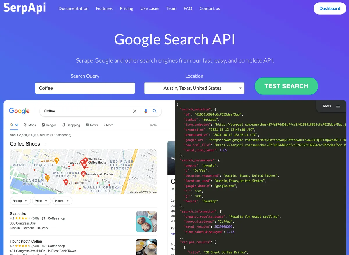 SerpApi : avis des utilisateurs, avantages & inconvénients de ce logiciel d'audit SEO / ranking / SERP SerpApi : avis des utilisateurs, avantages & inconvénients de ce logiciel d'audit SEO / ranking / SERP