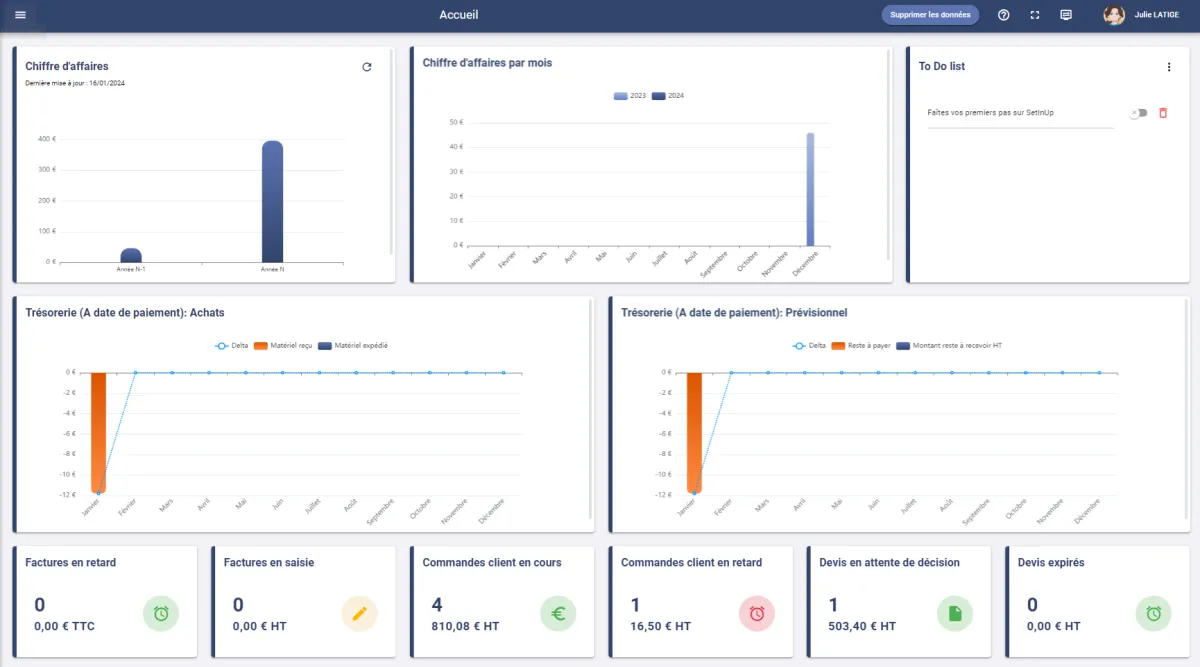 SetinUp : avis des utilisateurs, avantages & inconvénients de ce logiciel ERP