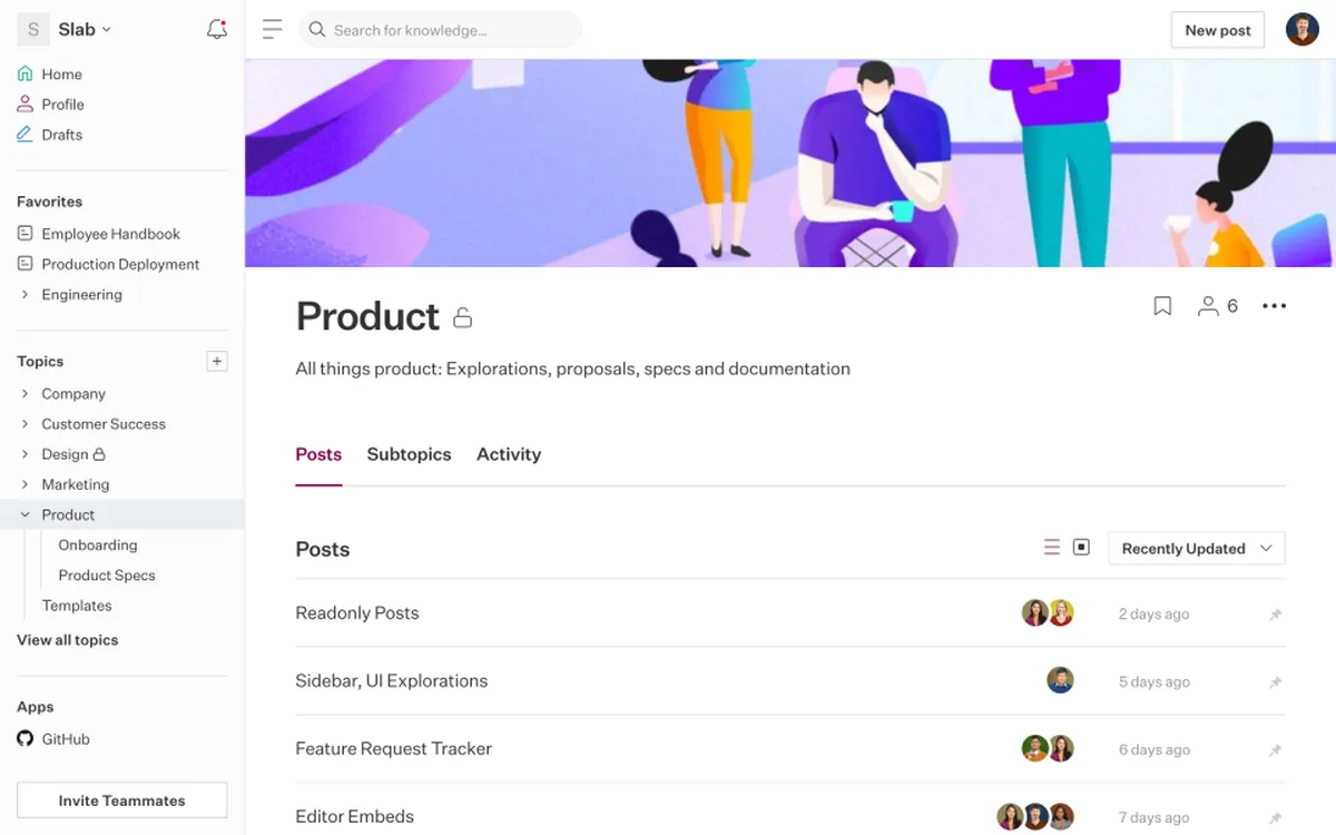 Slab : avis des utilisateurs, avantages & inconvénients de ce logiciel de gestion des connaissances