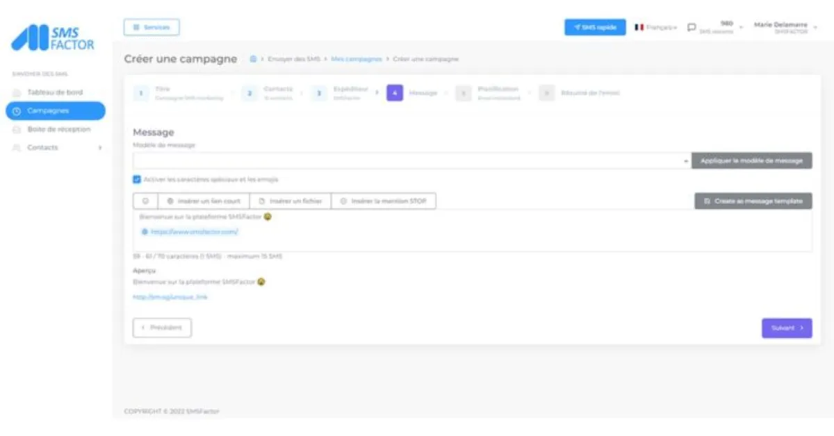 Smsfactor : avis des utilisateurs, avantages & inconvénients de ce logiciel d'envoi de SMS marketing
