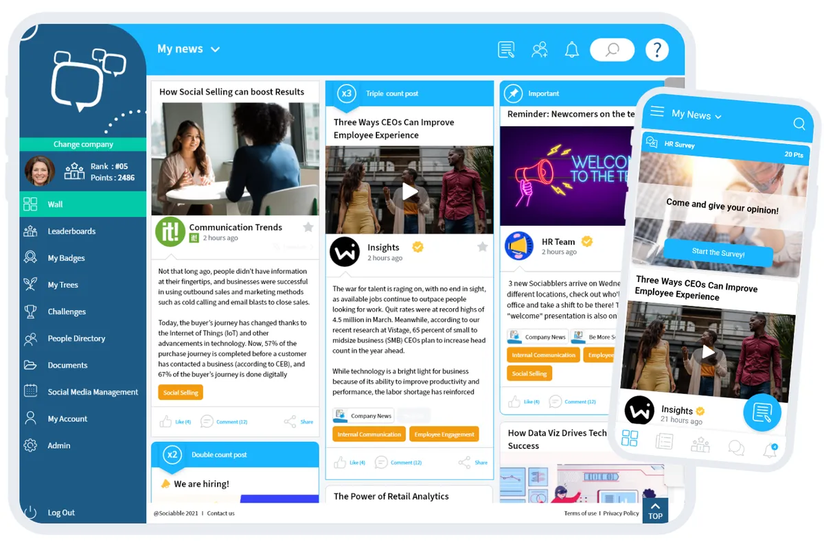 Sociabble : avis des utilisateurs, avantages & inconvénients de ce logiciel de marketing RH