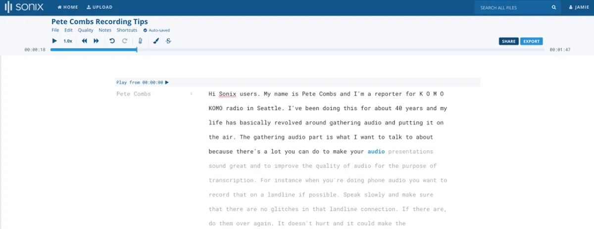 Sonix : avis des utilisateurs, avantages & inconvénients de ce logiciel de transcription