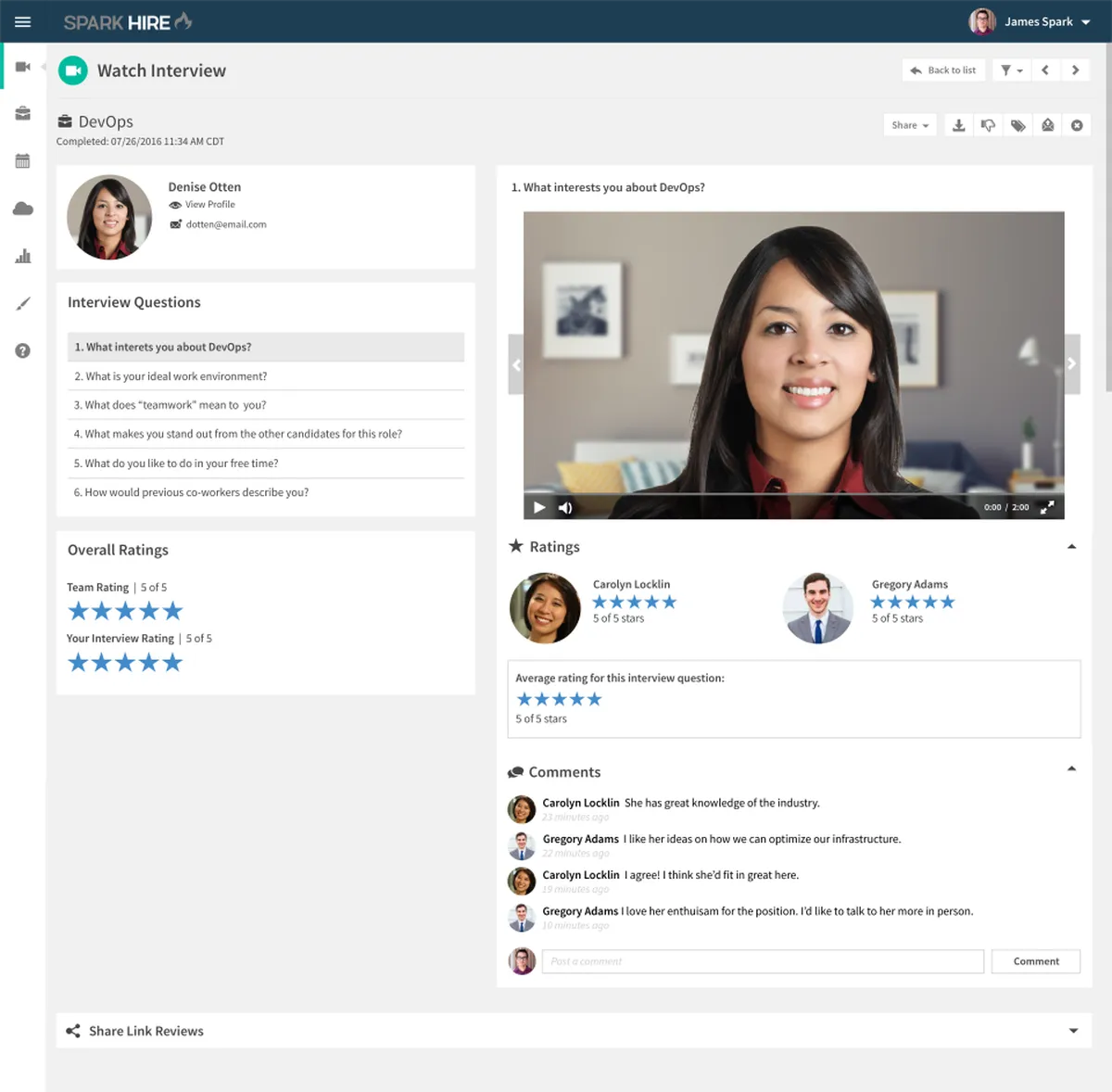 Spark Hire : avis des utilisateurs, avantages & inconvénients de ce logiciel d'entretien vidéo Spark Hire : avis des utilisateurs, avantages & inconvénients de ce logiciel d'entretien vidéo