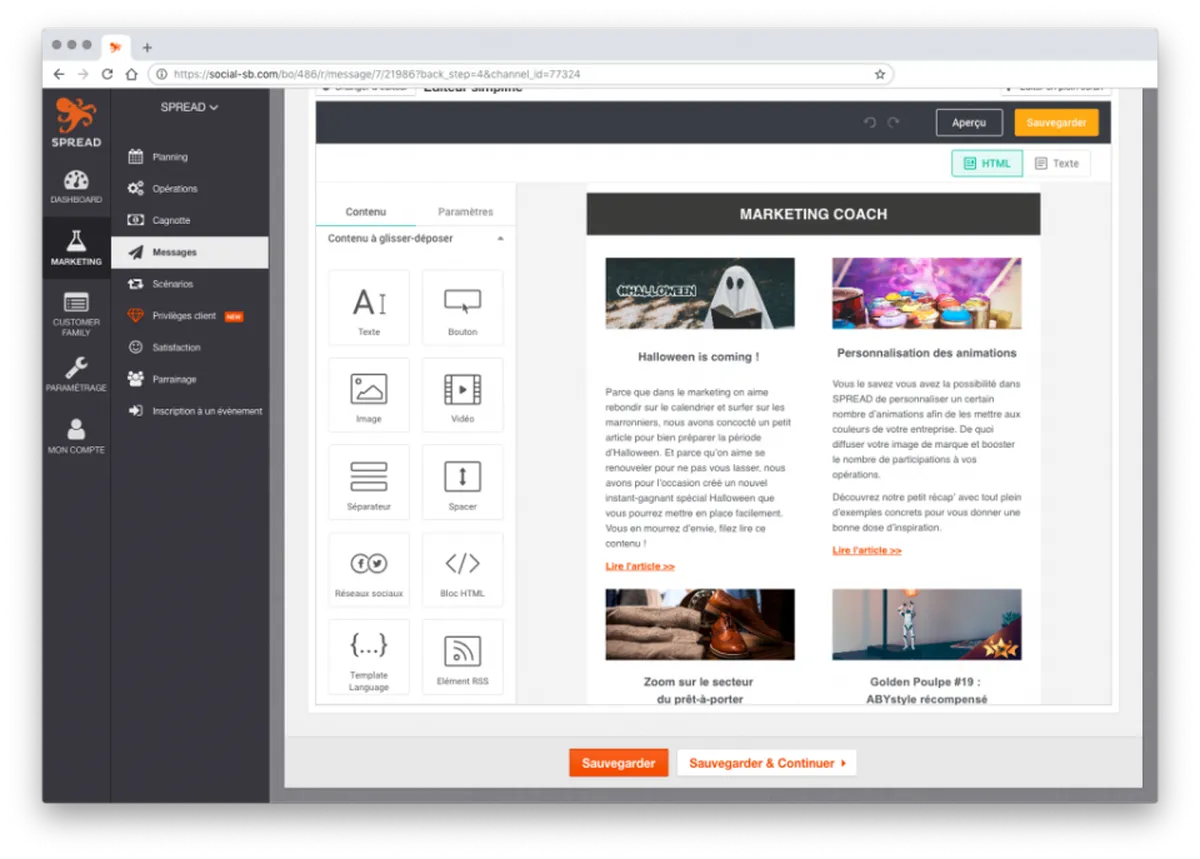 Spread : avis des utilisateurs, avantages & inconvénients de ce logiciel de marketing automation Spread : avis des utilisateurs, avantages & inconvénients de ce logiciel de marketing automation
