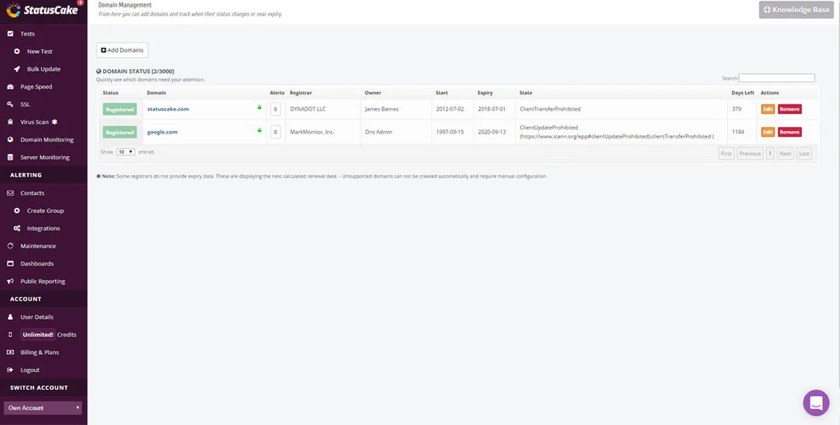 StatusCake : avis des utilisateurs, avantages & inconvénients de ce logiciel de monitoring de site web StatusCake : avis des utilisateurs, avantages & inconvénients de ce logiciel de monitoring de site web