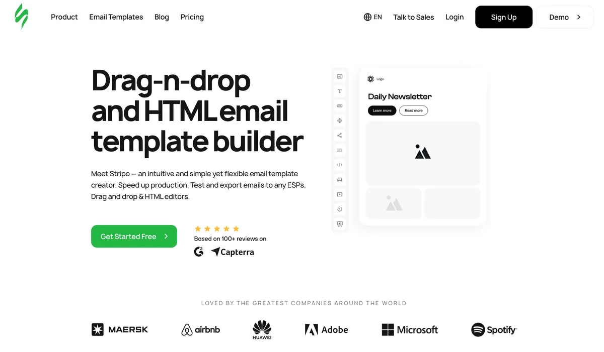 Stripo : avis des utilisateurs, avantages & inconvénients de ce logiciel d'emailing / newsletters Stripo : avis des utilisateurs, avantages & inconvénients de ce logiciel d'emailing / newsletters